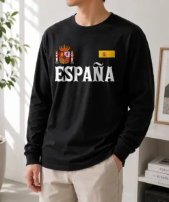 Original Espana Spain National Heritage Coat Of Arms Long Sleeve Shirt