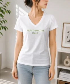 Original Performative Male V-Neck Shirt