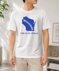 Original Wisconsin State Milk Or Be Milked Map