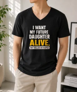 Premium I Want My Future Daughter Alive Not Killed Or Raped V-Neck Shirt