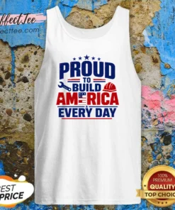 Premium Labour Day Proud American Worker Typography Tank Top