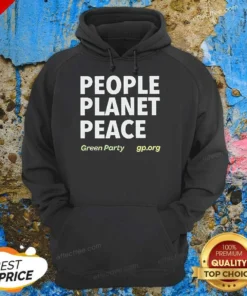 Premium People Planet Peace Green Party Political Activism Hoodie optimized for comfort and style