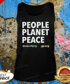 Premium People Planet Peace Green Party Political Activism Tank Top