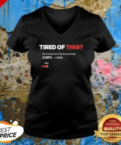 Premium Tired Of This Play Through Rate Analytics Dashboard V Neck Shirt v neck optimized in black