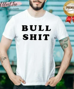 Pretty Bull Shit Text Slogan Phrase Expression Bold Letter Typography