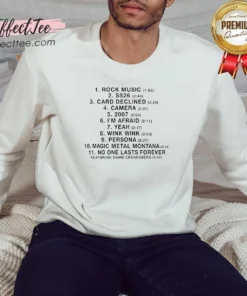 Pretty Charli Rock Music SS26 Tracklist Sweatshirt