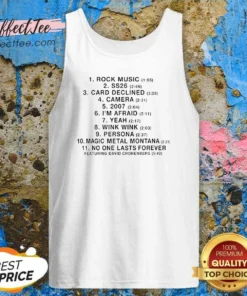 Pretty Charli Rock Music SS26 Tracklist Tank Top
