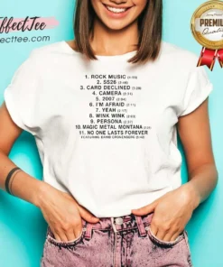 Pretty Charli Rock Music SS26 Tracklist V-Neck Shirt