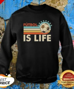 Pretty Futbol Is Life Football Vintage Sweatshirt