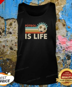 Pretty Futbol Is Life Football Vintage Tank Top