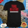 Pretty Ja Morant Portland Trail Blazers Logo shirt optimized showing front view of a short-sleeve cotton tee