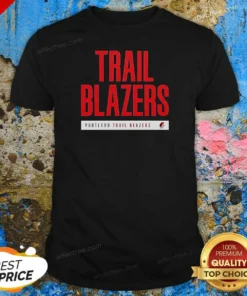Pretty Ja Morant Portland Trail Blazers Logo shirt optimized showing front view of a short-sleeve cotton tee