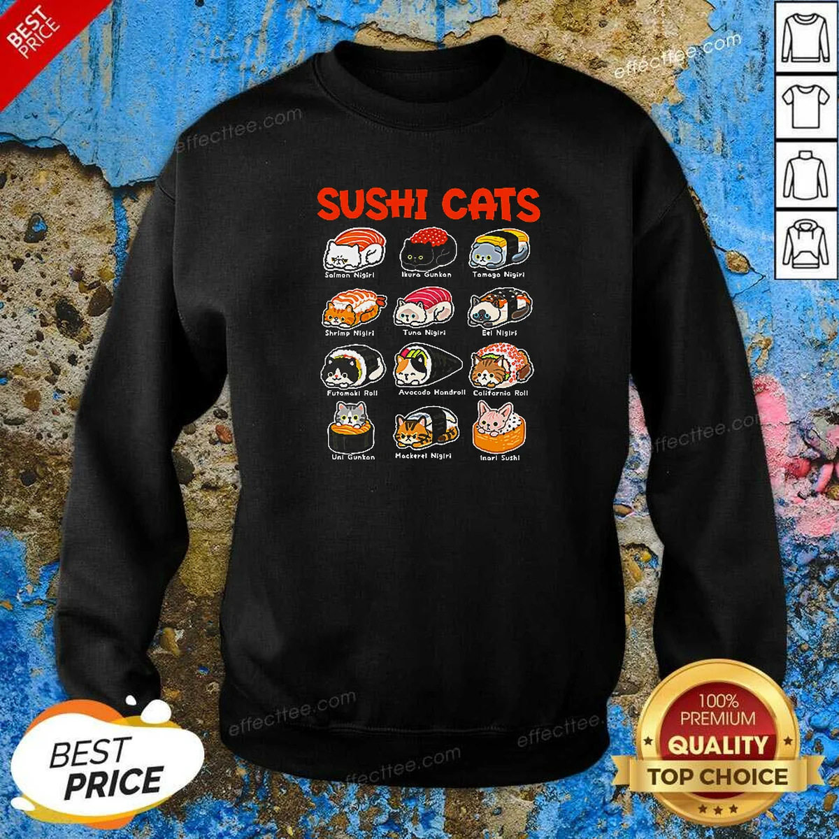 Pretty Kawaii Sushi Cats Shirt optimized Sweatshirt Pretty Kawaii Sushi Cats Shirt optimized Sweatshirt
