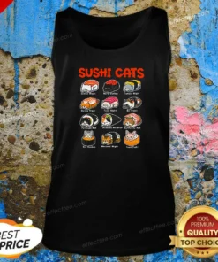 Pretty Kawaii Sushi Cats Tank Top