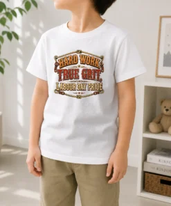 Pretty Labour Day Western Pride Vintage Saloon Kids T-Shirt