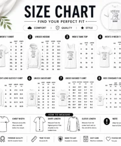 Size chart for Pretty Someone Has Me Wrapped Around Their Little Finger Grandma with measurements in inches and cm