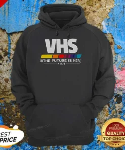 Pretty Top VHS The Future Is Here Hoodie hoodie optimized front view showing vibrant graphic print