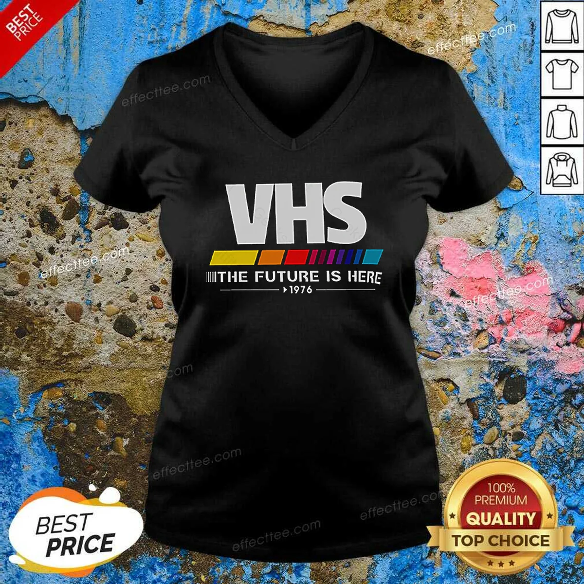 Pretty Top VHS The Future Is V-Neck Shirt Pretty Top VHS The Future Is V-Neck Shirt