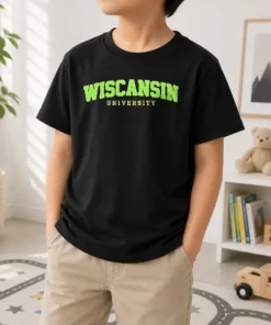 Pretty Wiscansin University College Funny Parody Kids T-Shirt