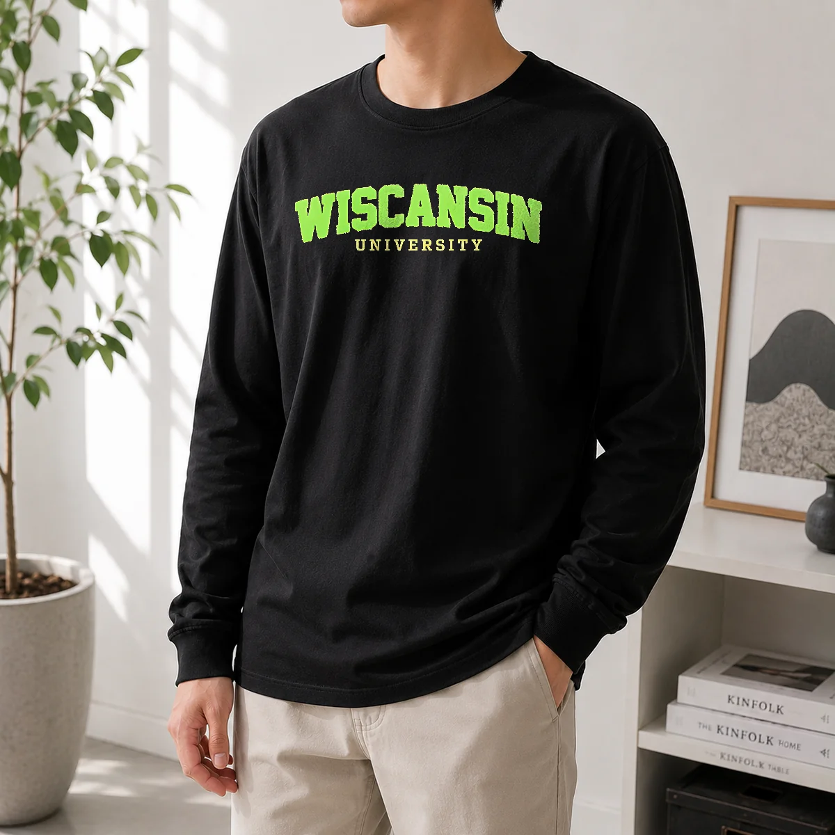 Pretty Wiscansin University College Funny Parody Long Sleeve Shirt