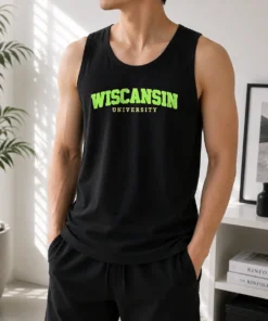 Pretty Wiscansin University College Funny Parody Tank Top
