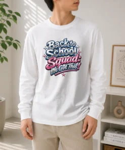 Top Back To School Squad Y2K Chrome Long Sleeve Shirt