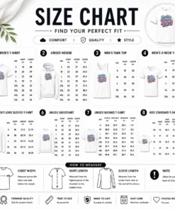 Size chart for Top Back To School Squad Y2K Chrome with measurements in inches and cm