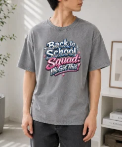 Top Back To School Squad Y2K Chrome Washed T-Shirt