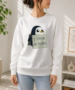 Top Gunter The Penguin I Steal Bitches Adventure Time Sweater