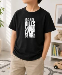 Top Israel Kills A Child Every 30 Mins Human Rights Kids T-Shirt