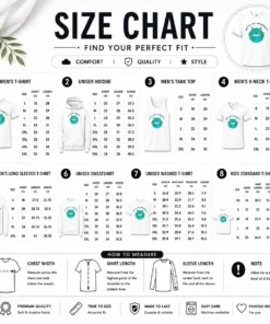 Size chart for Top Neighbors From Woot! with measurements in inches and centimeters