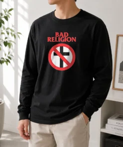 Nice Funny Bad Religion Cross Logo Music Long Sleeve Shirt