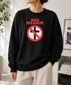 Nice Funny Bad Religion Cross Logo Music Sweater