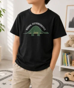 Nice Pretty Normal Distribusaurus Geek Kids T-Shirt