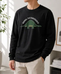 Nice Pretty Normal Distribusaurus Geek Long Sleeve Shirt