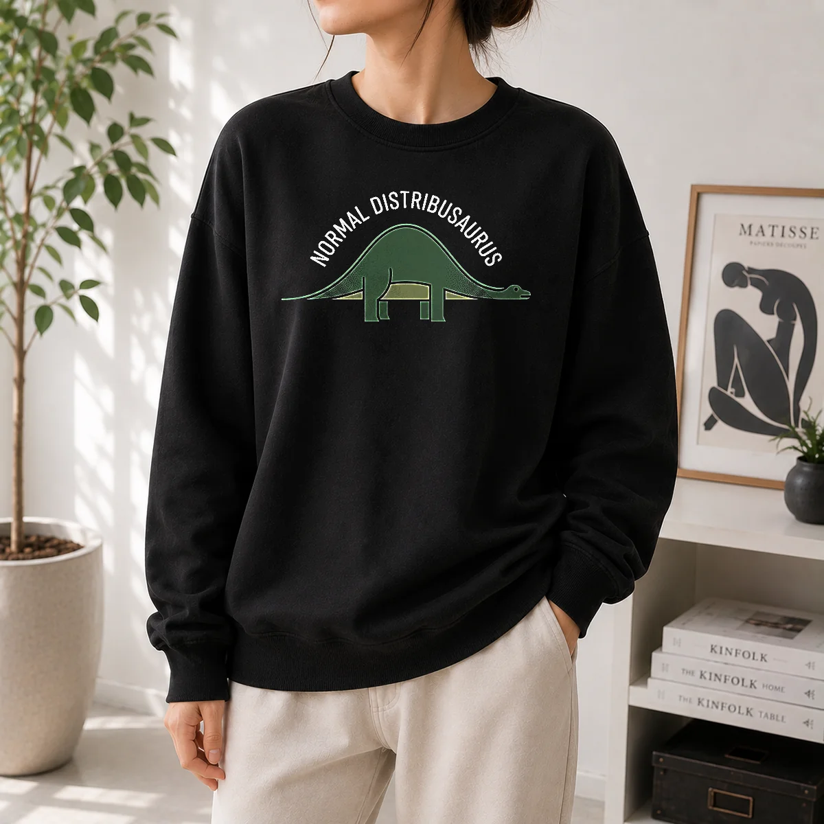 Nice Pretty Normal Distribusaurus Geek Sweater