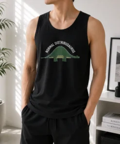 Nice Pretty Normal Distribusaurus Geek Tank Top