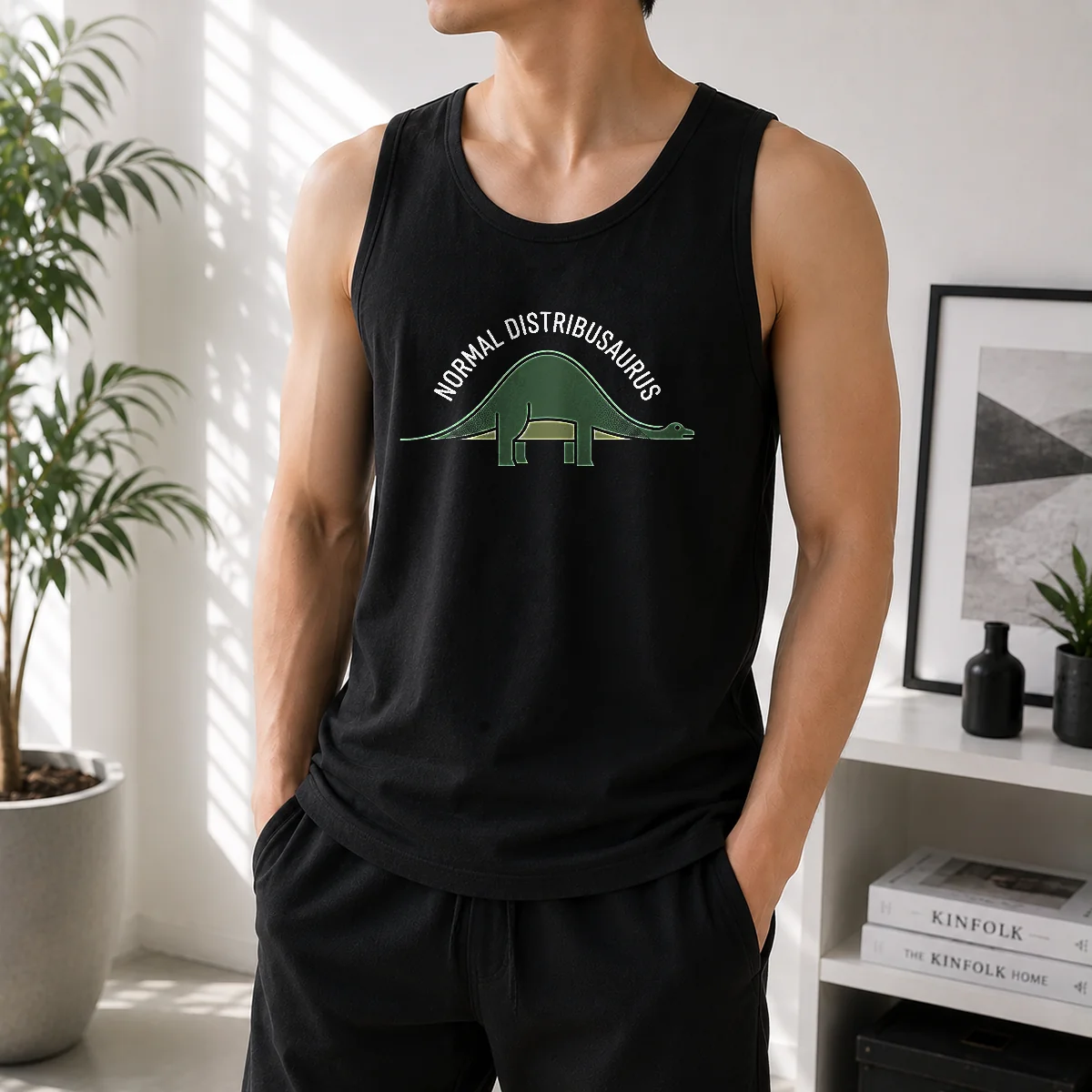 Nice Pretty Normal Distribusaurus Geek Tank Top