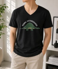 Nice Pretty Normal Distribusaurus Geek V-Neck Shirt