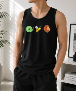 Official Hose Bee Lion Rebus Wordplay Visual Pun Tank Top