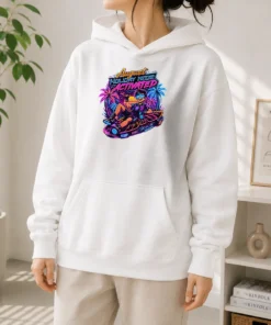 Official Hot August Holiday Neon Vibes For Summer Fun Hoodie
