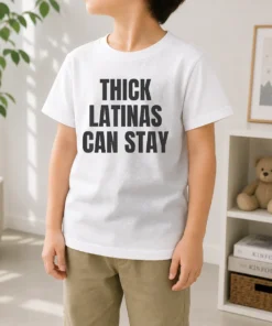 Official Hot Thick Latinas Can Stay Funny Quote Slogan Kids T-Shirt
