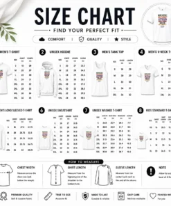 Size chart for Official Original Northeast Southwest Uptown Soufside Moco PG County with measurements in inches and cm to help choose the right fit