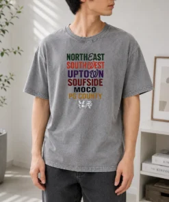Official Original Northeast Southwest Uptown Soufside Moco PG County Washed T-Shirt