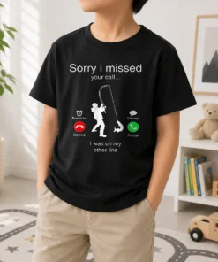 Original Sorry I Missed Your Call I Was On My Other Line Kids T-Shirt