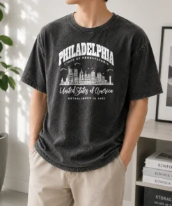 Pretty Awesome Philadelphia State Of Pennsylvania United States Of America Established In 1682 Washed T-Shirt