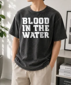 Pretty Clemson Football Blood In The Water Washed T-Shirt