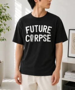 Pretty Distressed Future Corpse With Coffin Goth