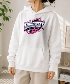 Pretty Dubowsky Chrome Metallic Star Burst Pop Art Logo Hoodie