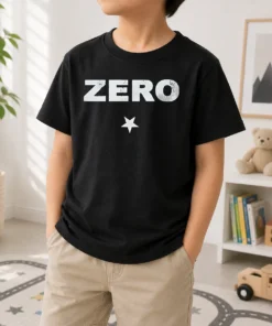 Top Distressed Zero Star Logo Smashing Pumpkins Kids T-Shirt